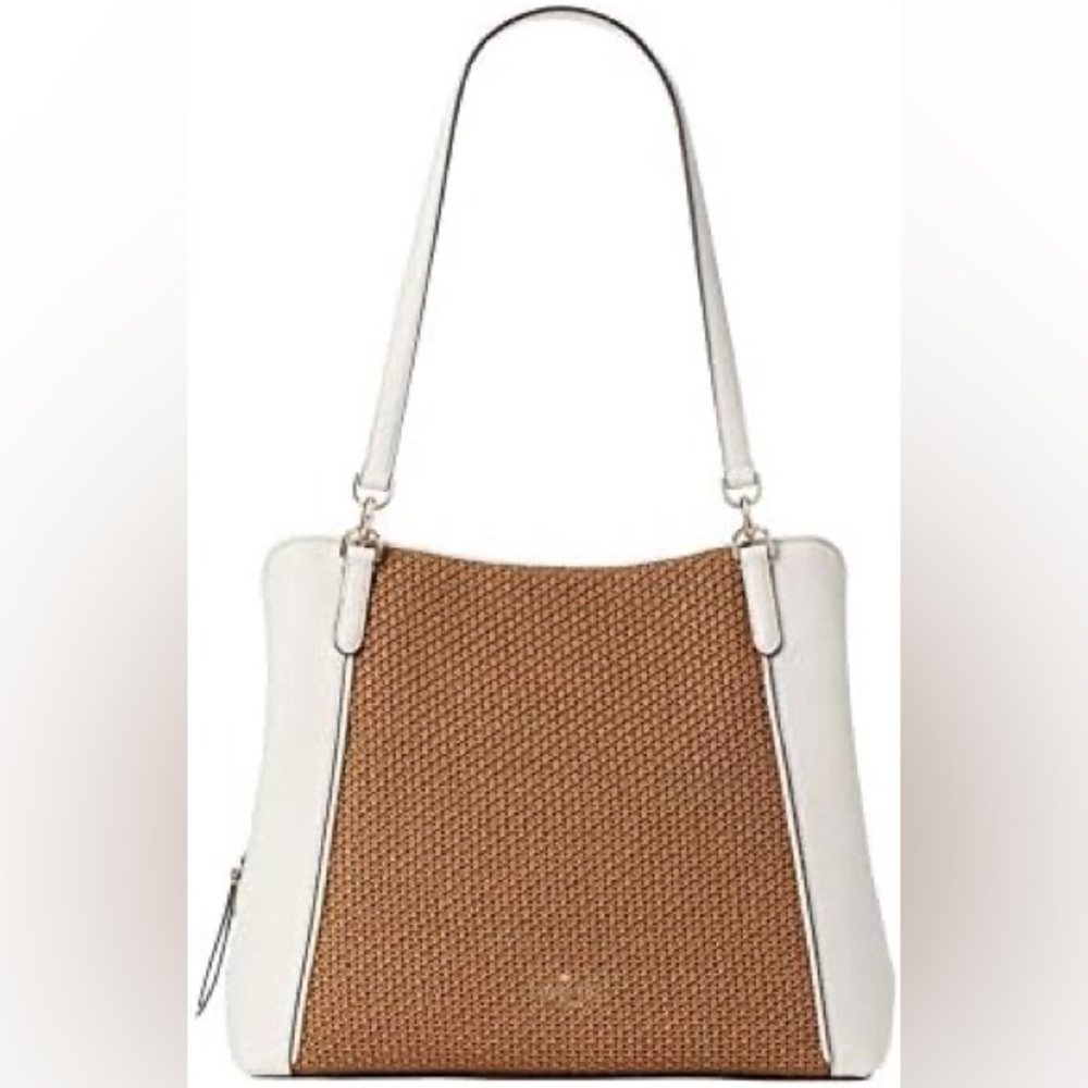 Kate Spade Jackson Straw Medium Triple
Compartment Shoulder brand new